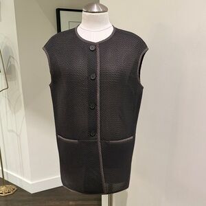 Peserico Charcoal Mesh Vest